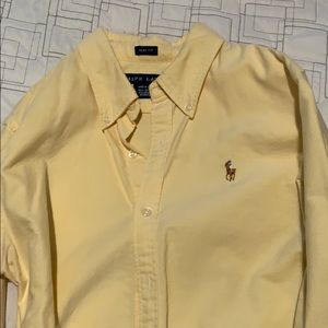 Long sleeve yellow polo
